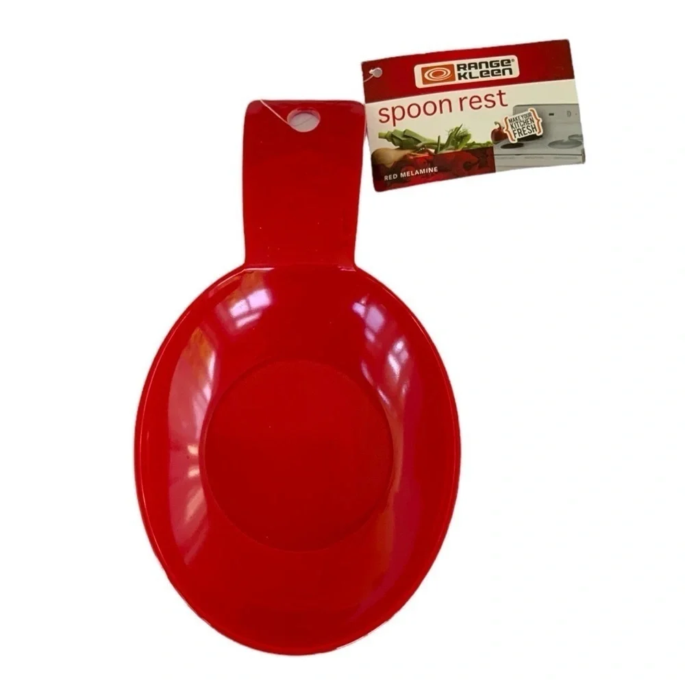 Range Kleen Christmas Red Buffet Spoon Rests Reusable Stackable 6 Piece Bundle